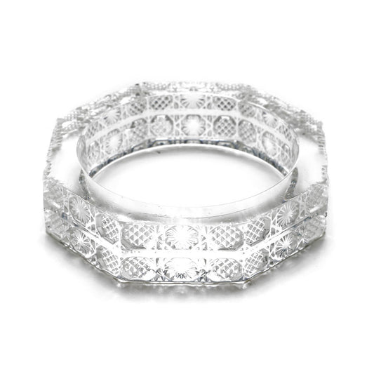 RESTOCKED Octagon Bangle Vintage Clear