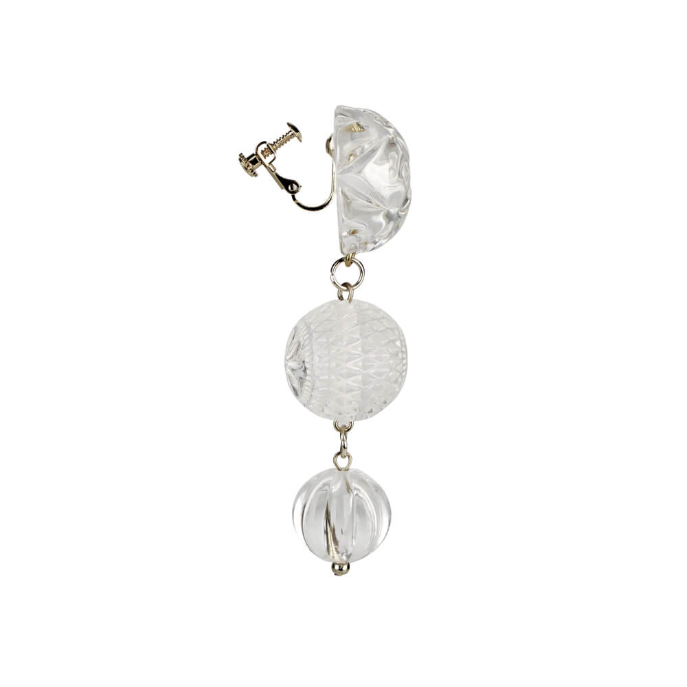 BESTSELLER Etched Drip Stud Earrings Vintage Clear