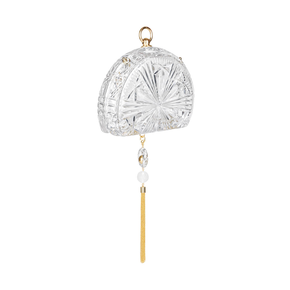 RE-STOCKED Sunburst Fan Clutch Vintage Clear