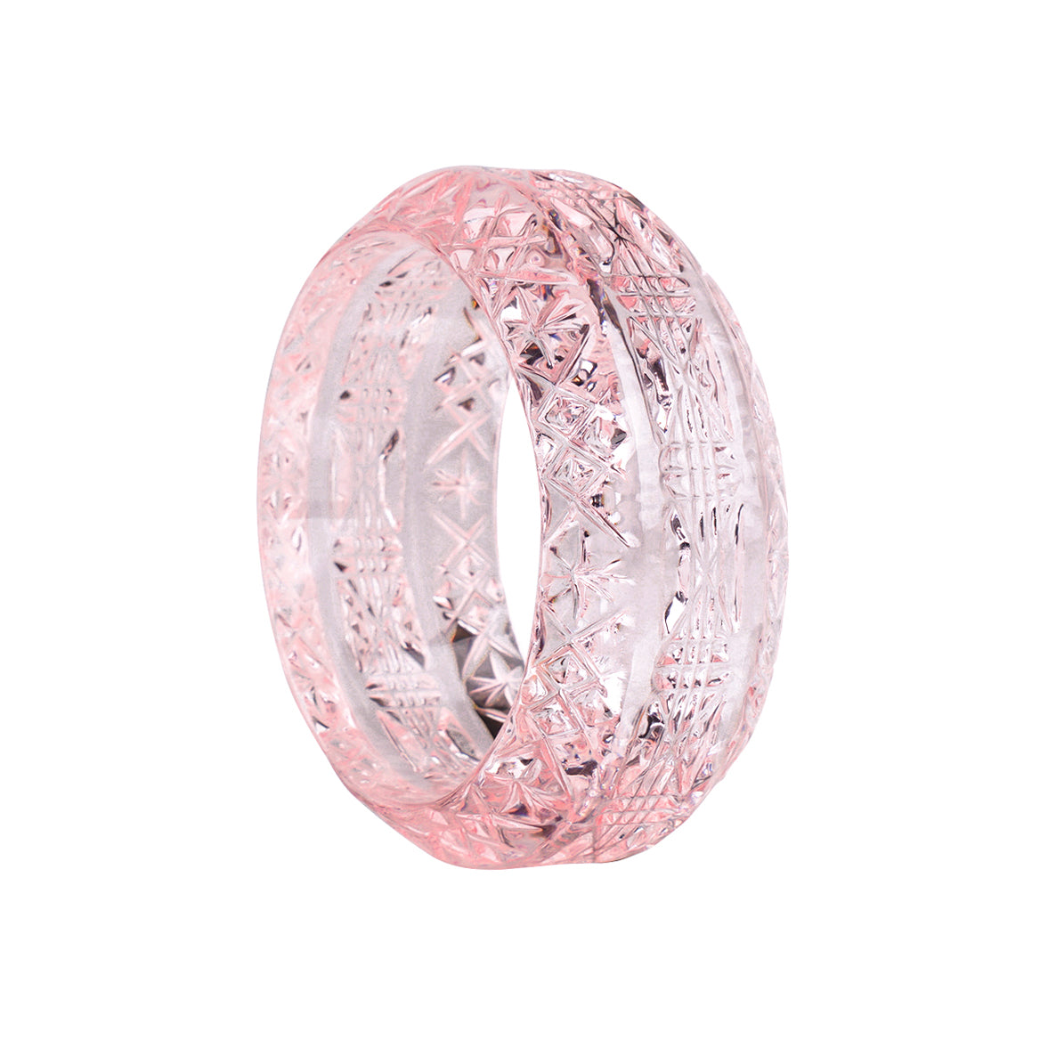 LOW STOCK Wide Edged Bangle Rosé