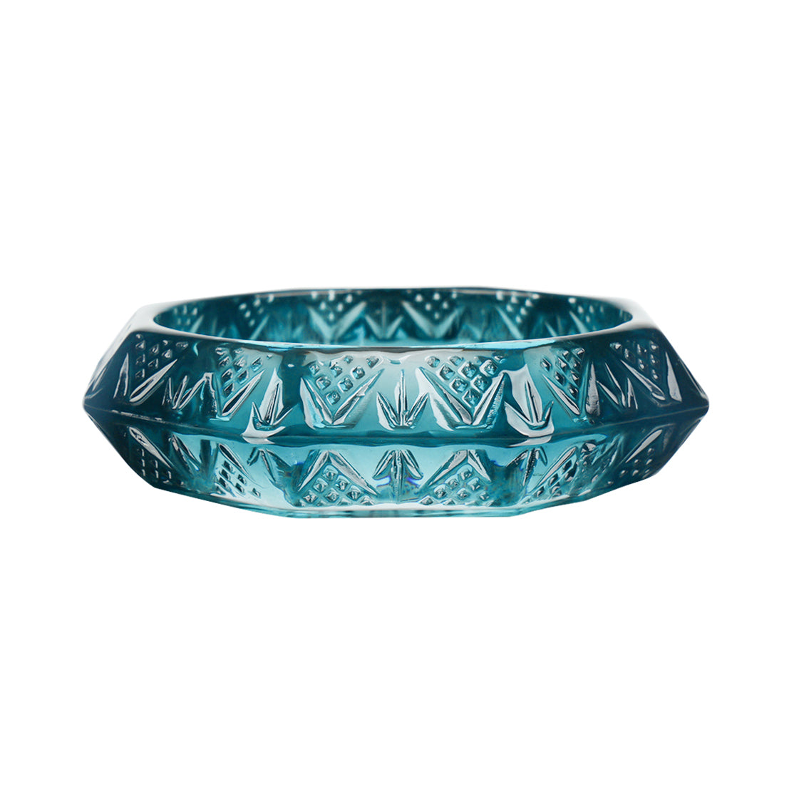 Octagon Edged Bangle Indigo