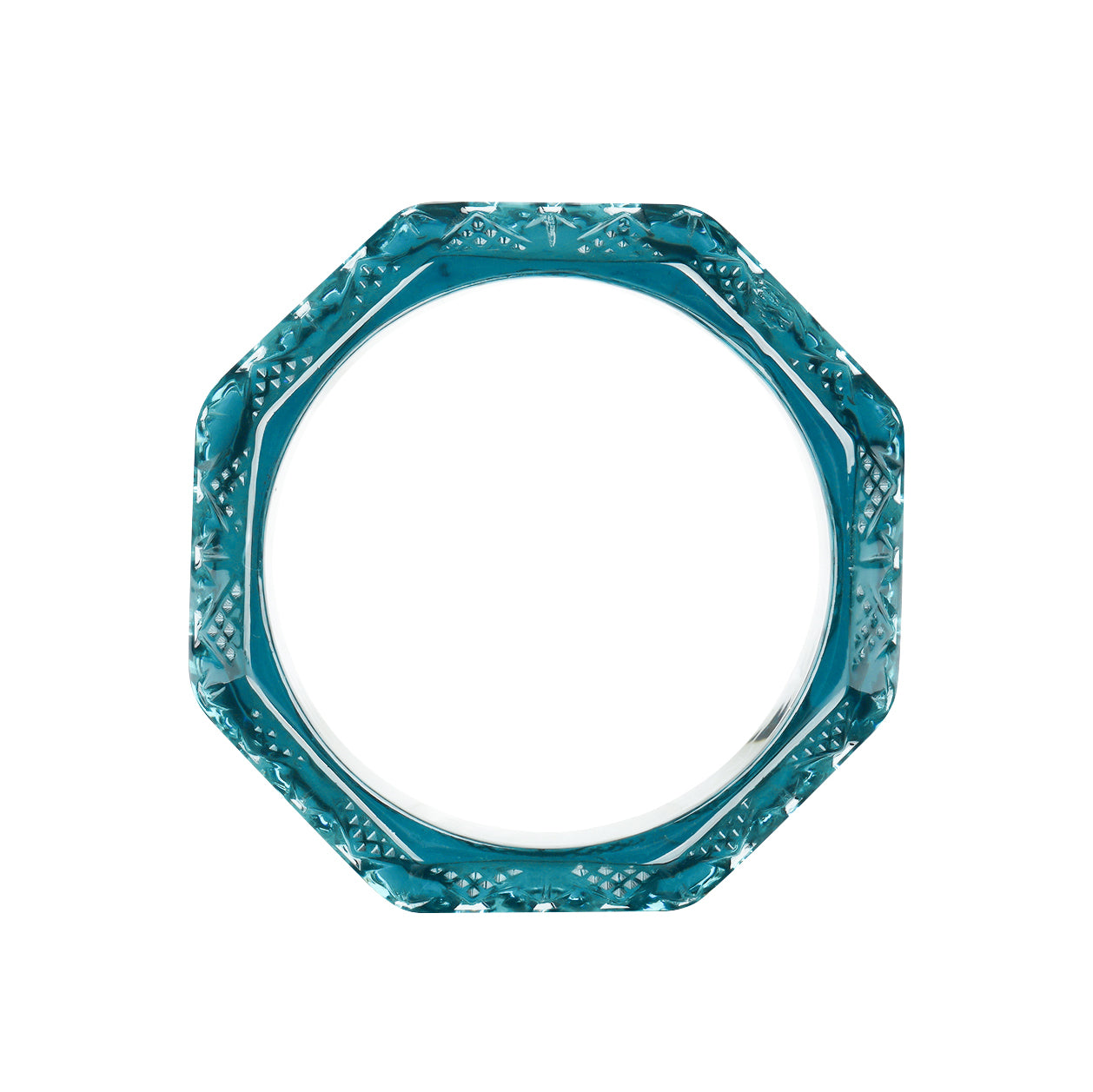 Octagon Edged Bangle Indigo