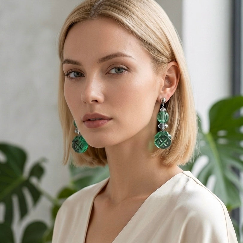 Multi Shape Stud Earrings Turquoise