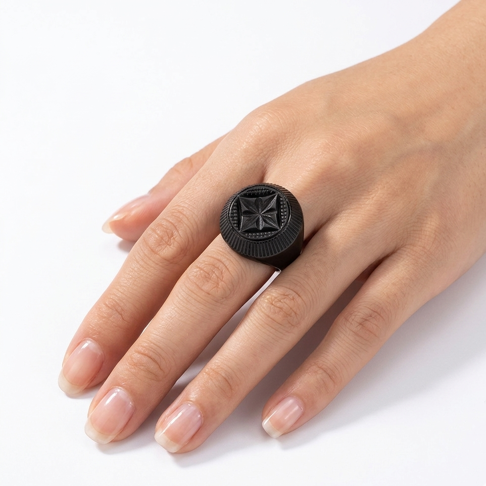 Bottlestop Ring Black
