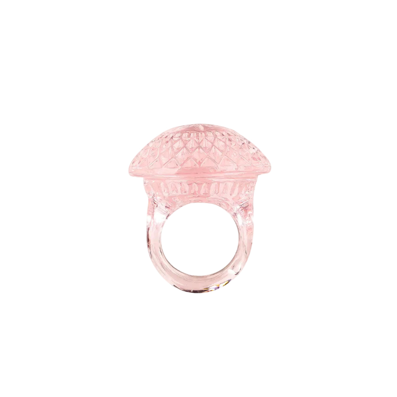 Hand Carved Circle Ring Rosé