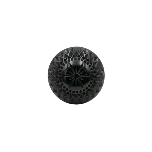 Etched Circle Ring Black