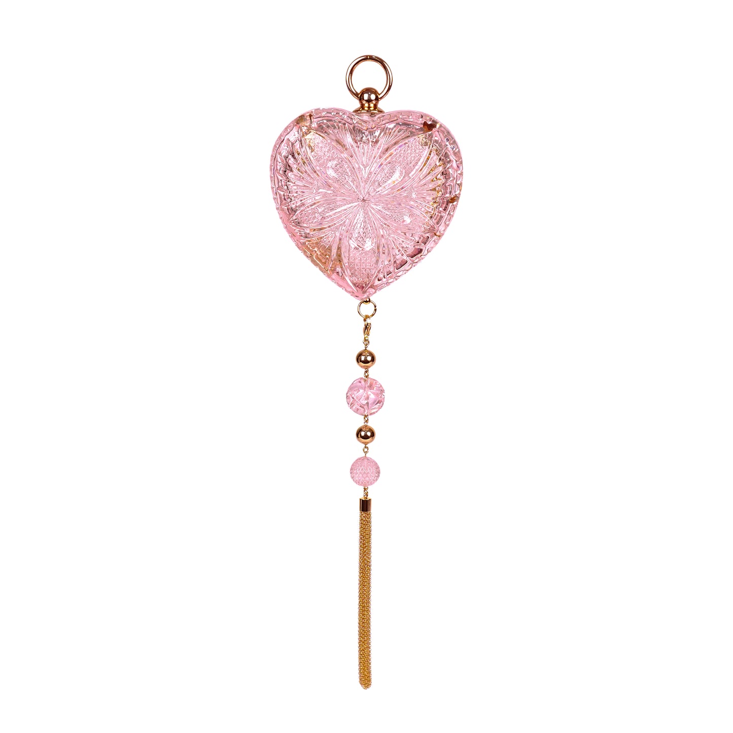 LOW STOCK Amour Heart Clutch Rosé