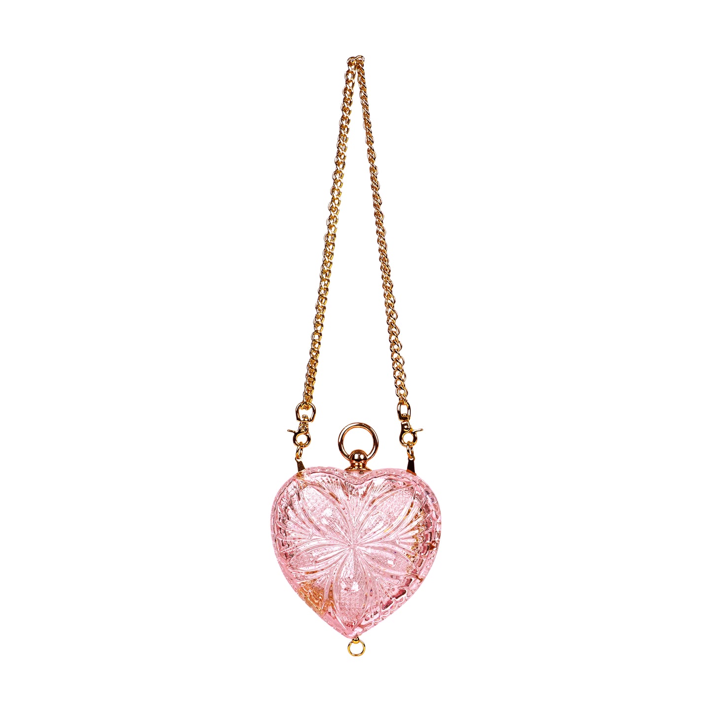 LOW STOCK Amour Heart Clutch Rosé