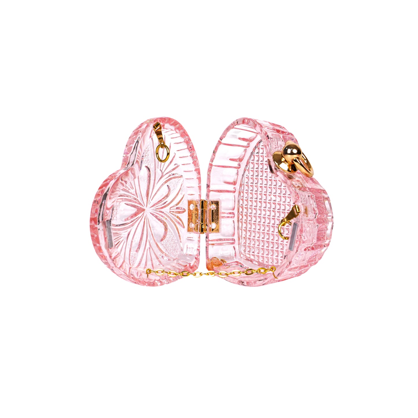 LOW STOCK Amour Heart Clutch Rosé
