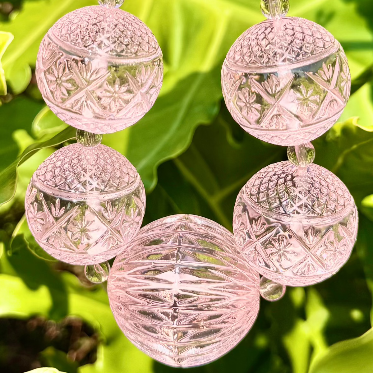 Statement Sphere Necklace Rosé