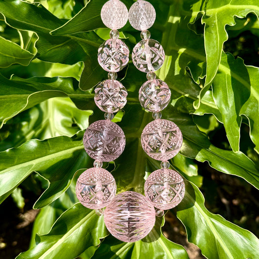 Statement Sphere Necklace Rosé
