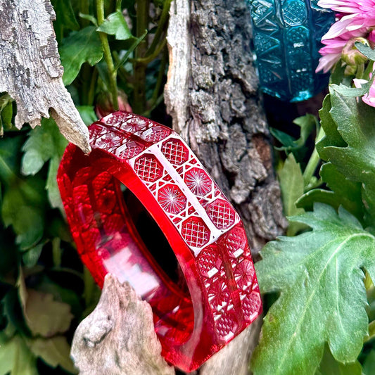 Octagon Bangle Burgundy