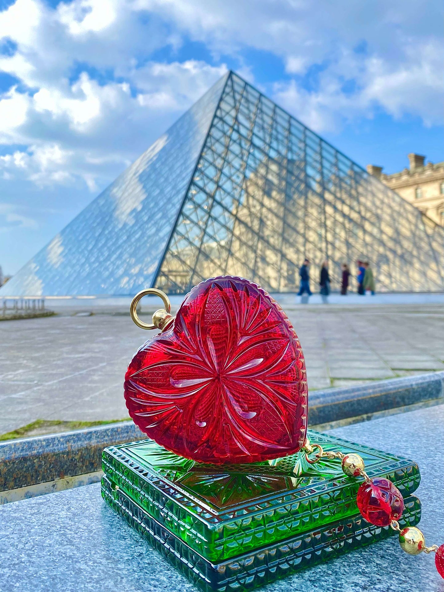 BESTSELLER Amour Heart Clutch Burgundy
