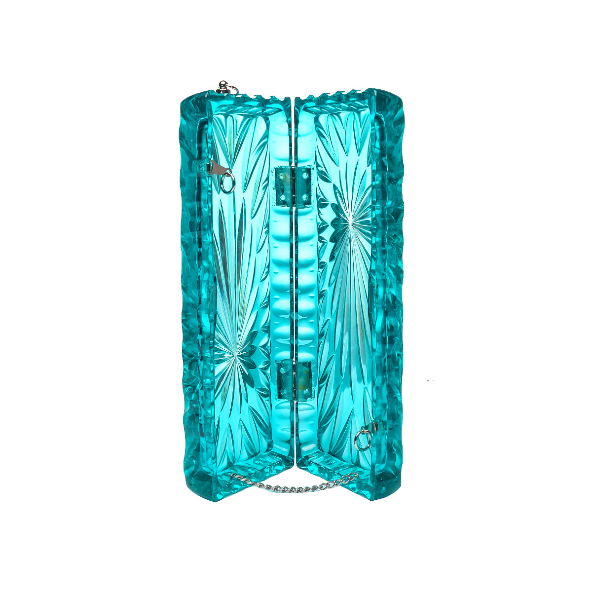 Long Rectangle Clutch Aqua