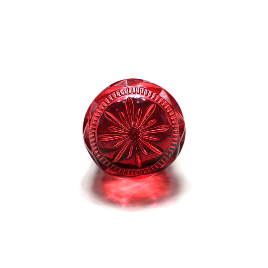 Large Dome Ring Burgundy