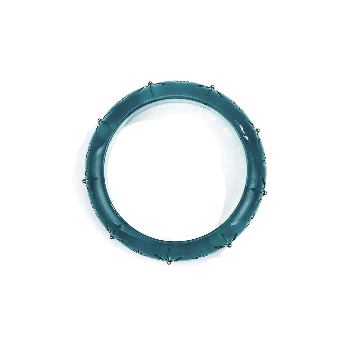 Studded Crystal Bangle Indigo