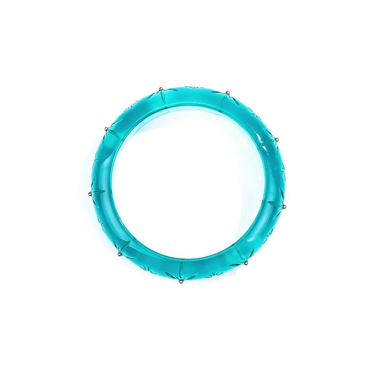 40% OFF Studded Crystal Bangle Turquoise