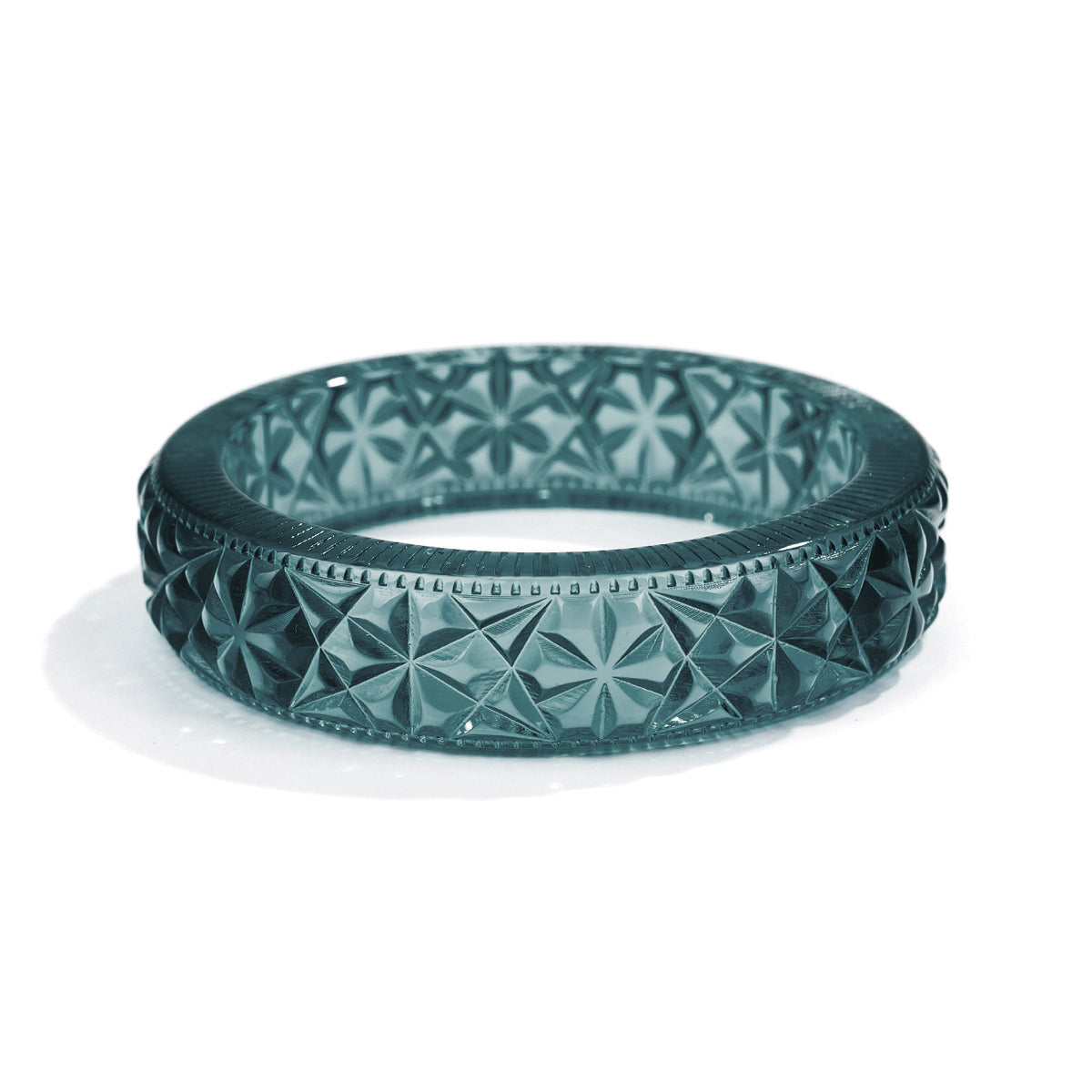 Faceted Bangle Indigo