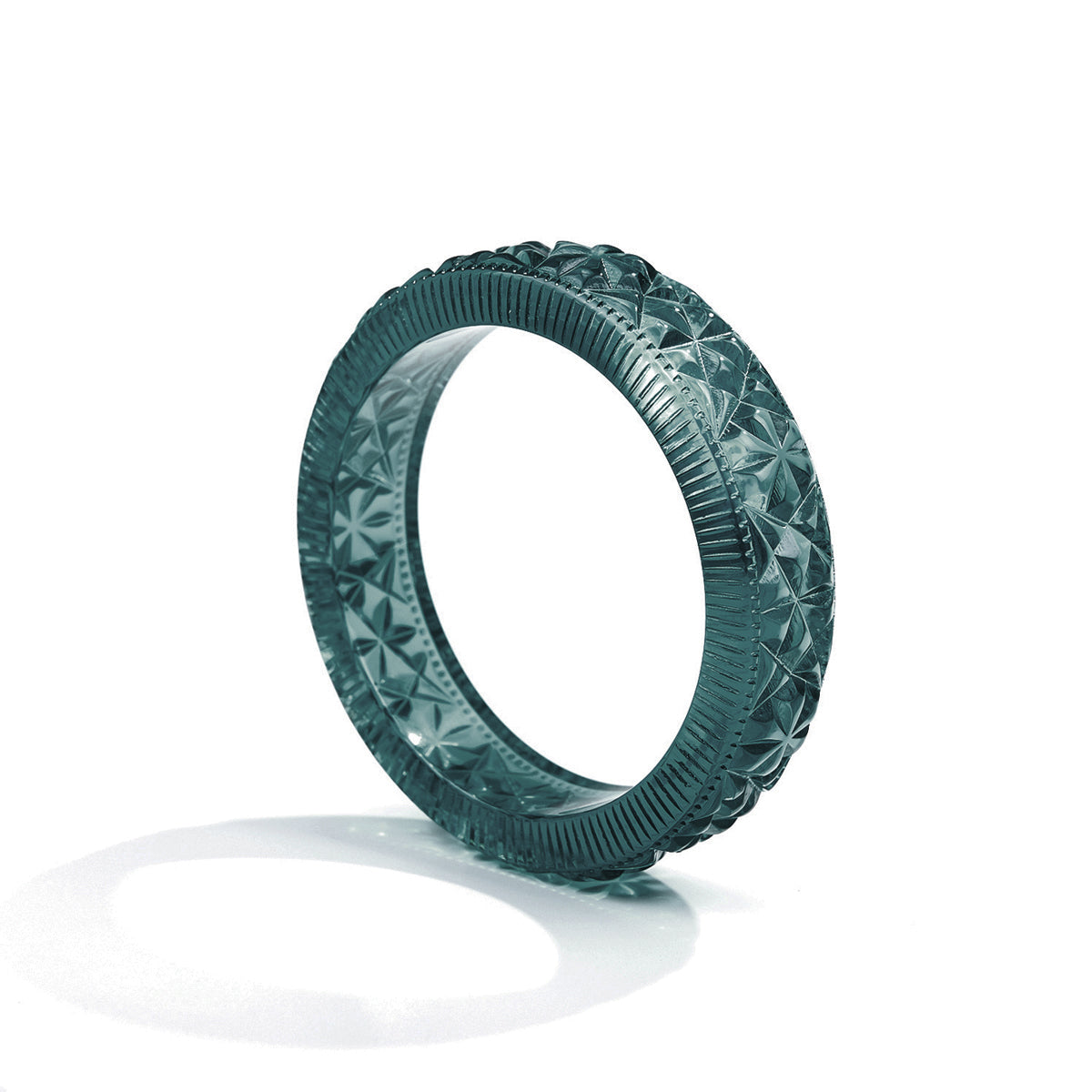 Faceted Bangle Indigo