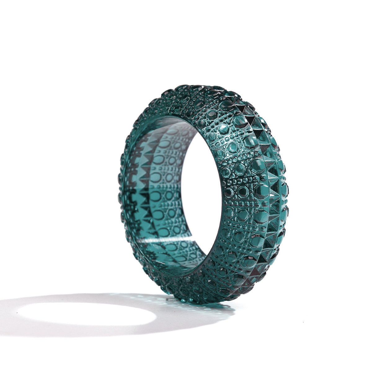 Wide Bubble Bangle Indigo