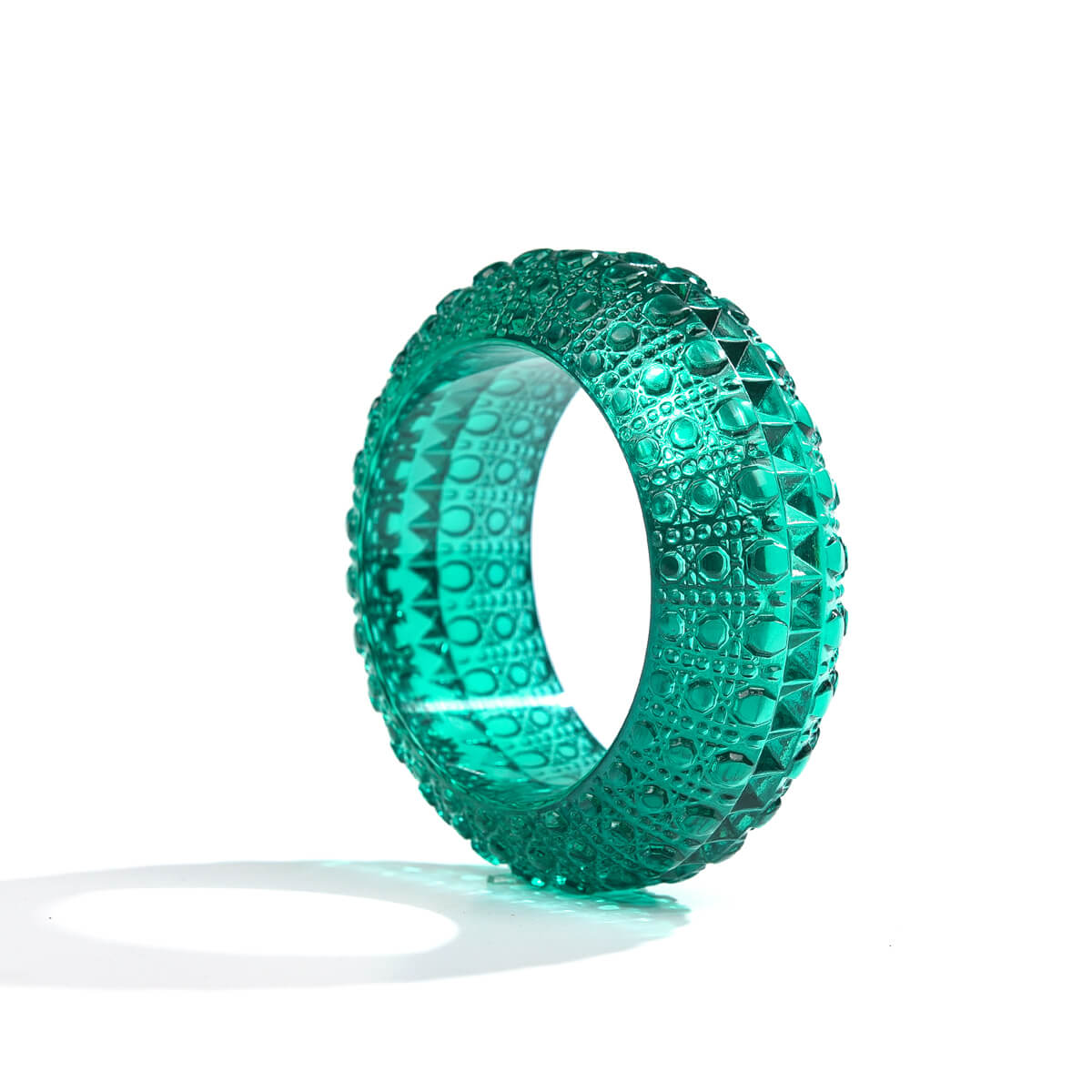 Wide Bubble Bangle Turquoise