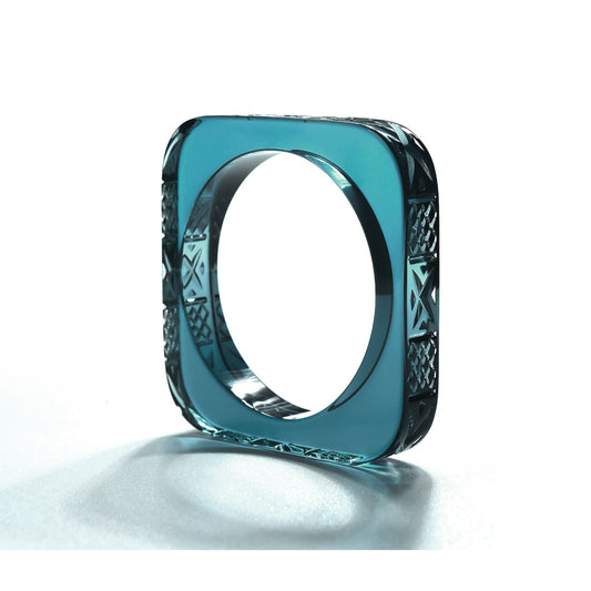 Slim Square Bangle Indigo