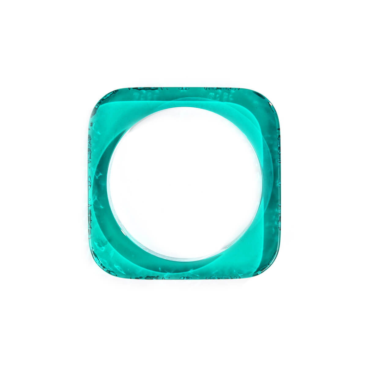 Slim Square Bangle Turquoise