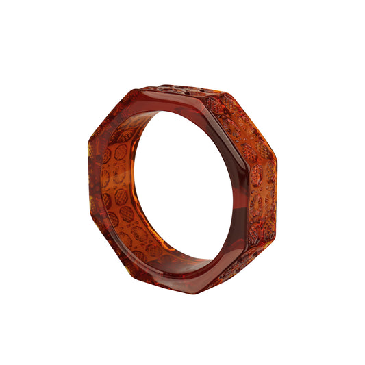 Octagon Bangle Amber