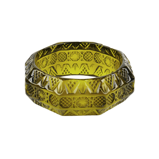 NEW IN Etched Octagon Bangle Olive