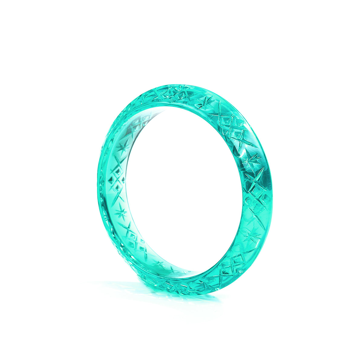 Round Edged Bangle Turquoise