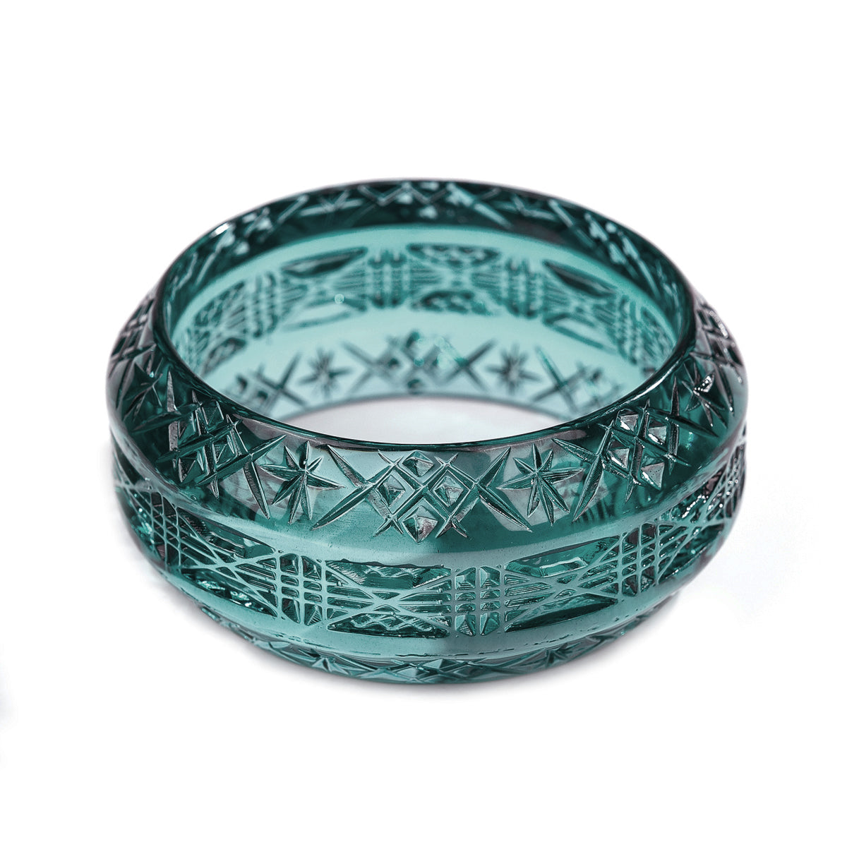 Wide Edged Bangle Indigo