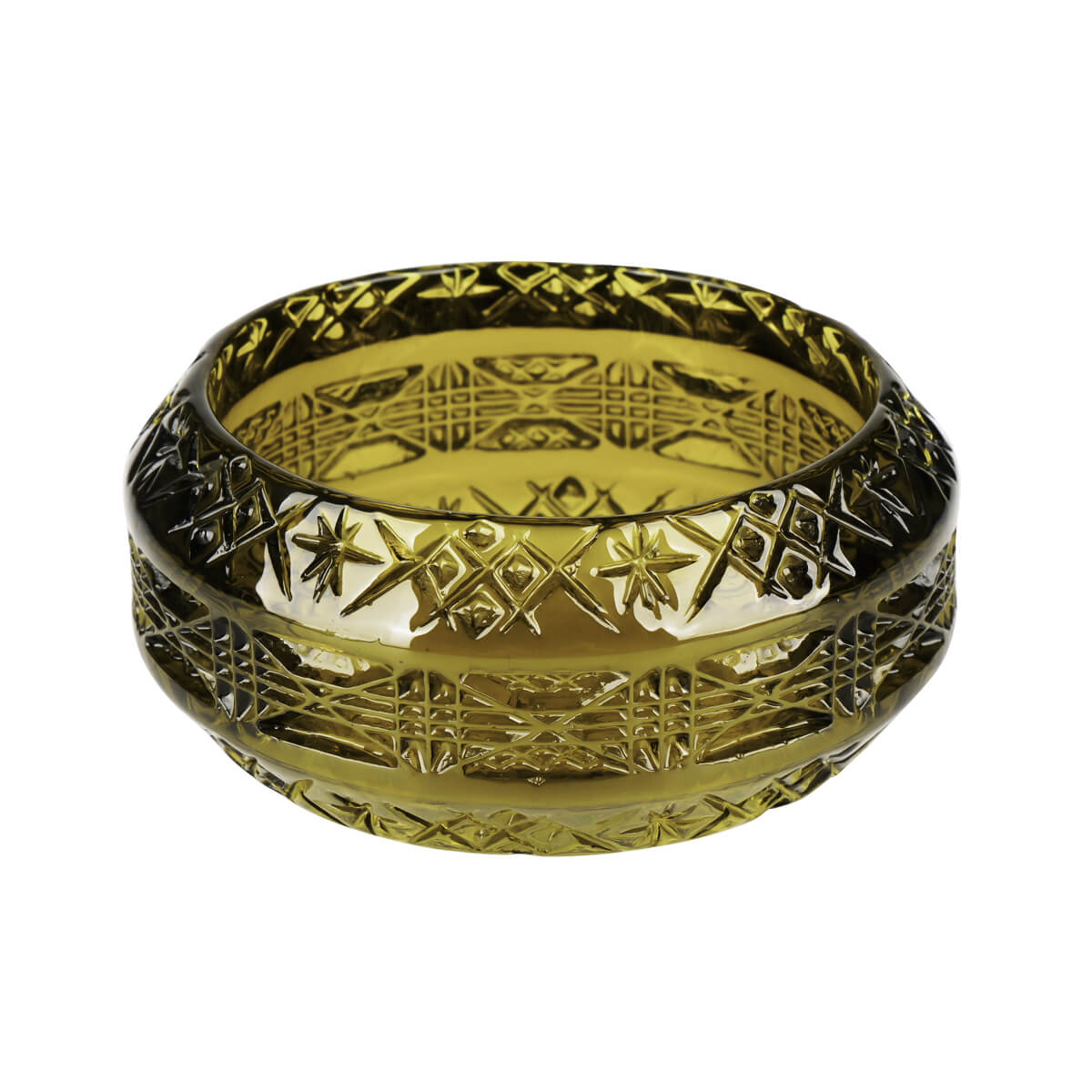 Wide Edged Bangle Olive