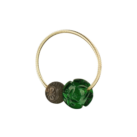 Dual Ball Cuff Green & Grey