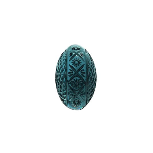 Etched Oval Ring Indigo
