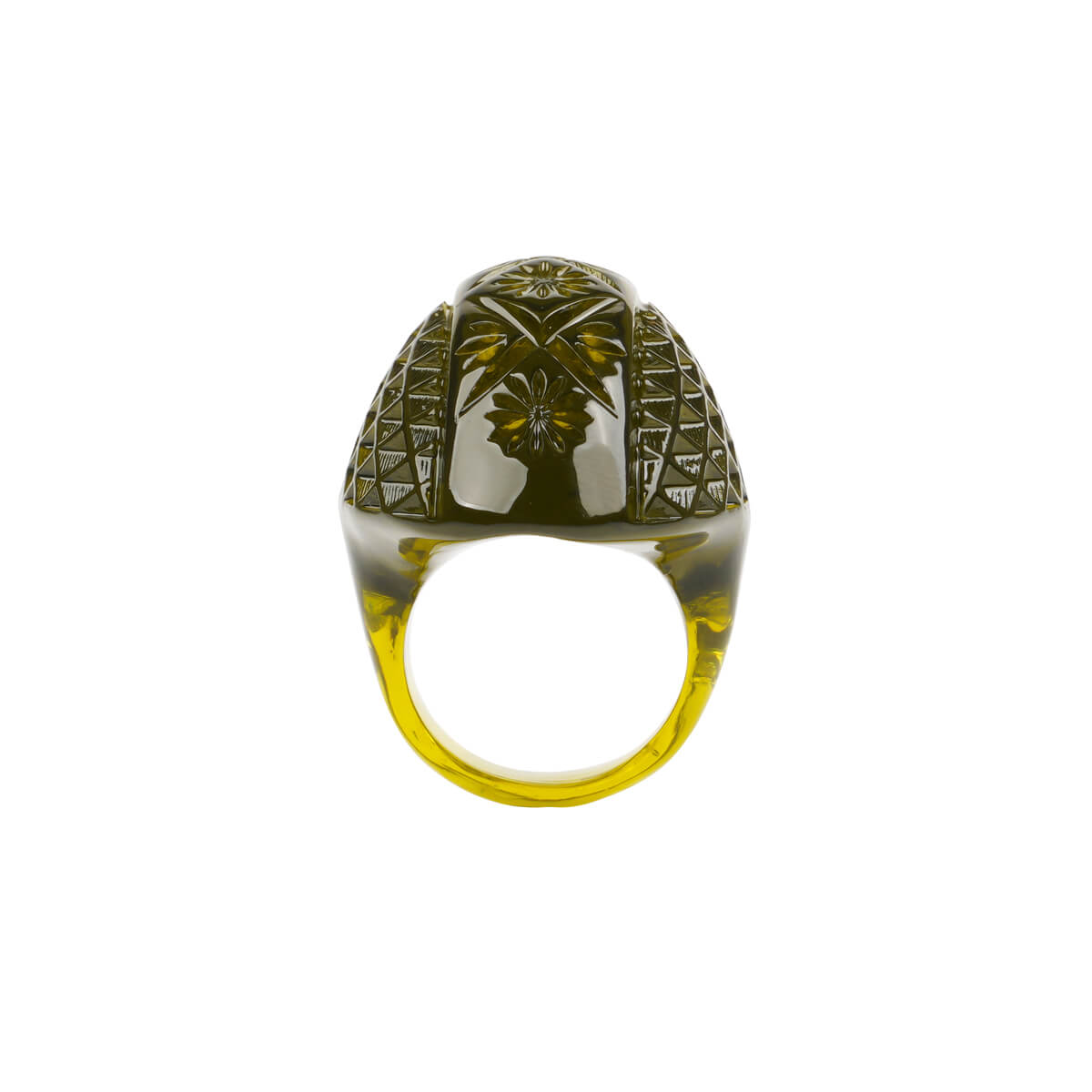 Oval Ring Olive