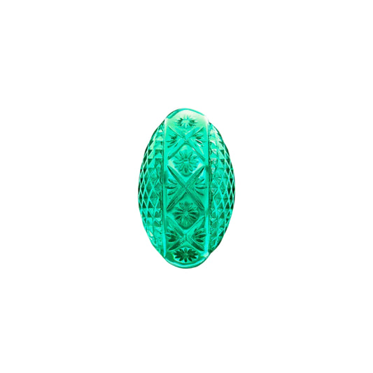 Etched Oval Ring Turquoise