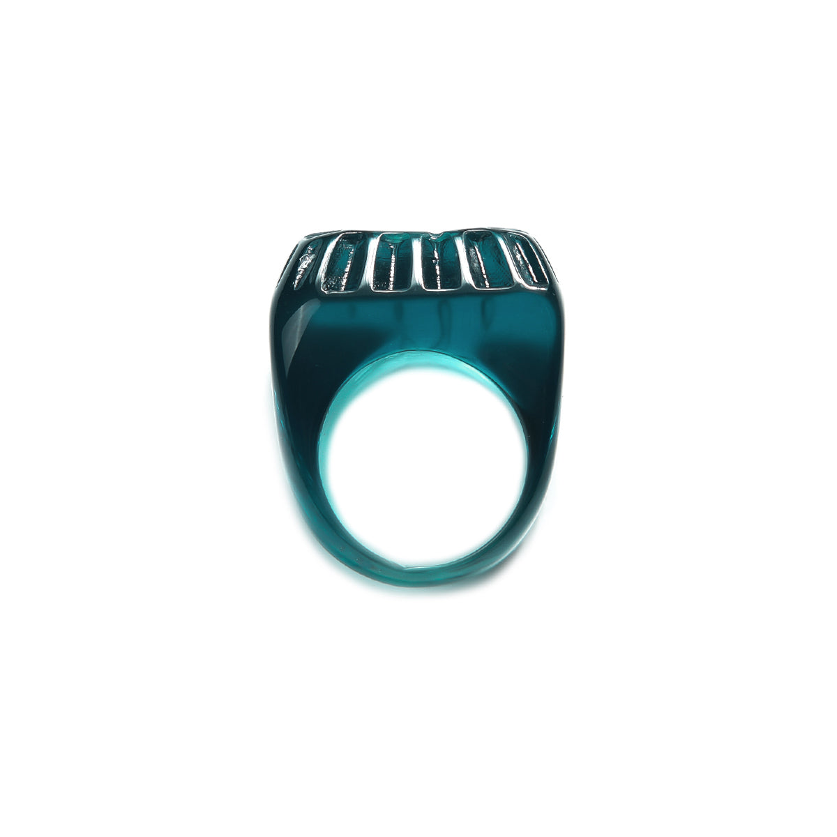 Etched Square Ring Indigo