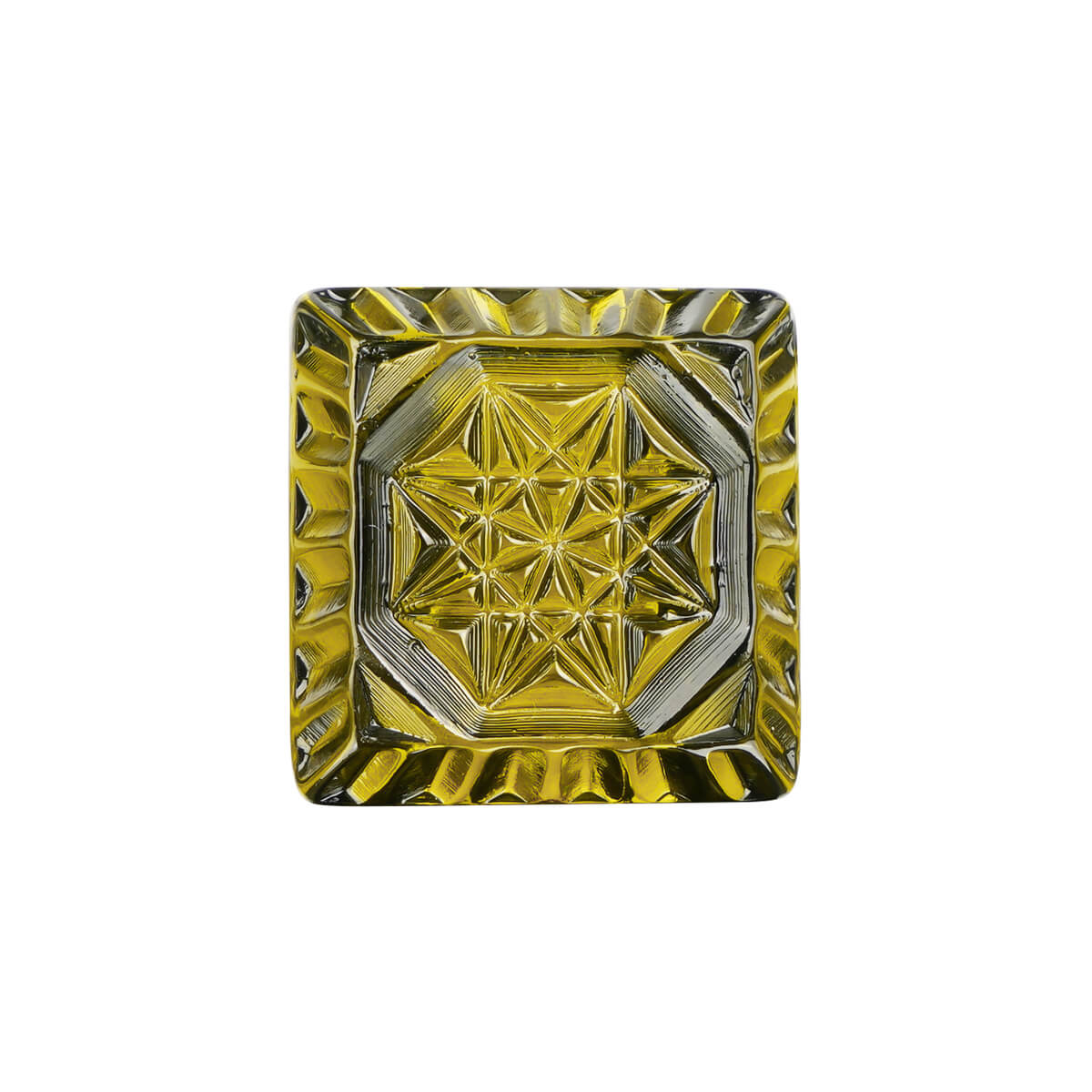 Etched Square Ring Olive