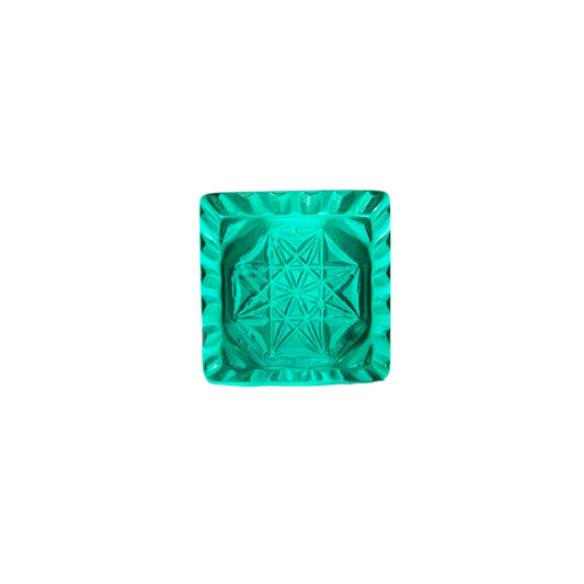 Etched Square Ring Turquoise