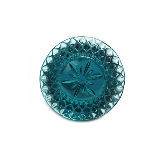 Etched Circle Ring Indigo