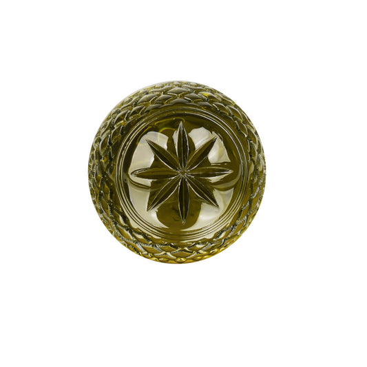 Etched Dome Ring Olive