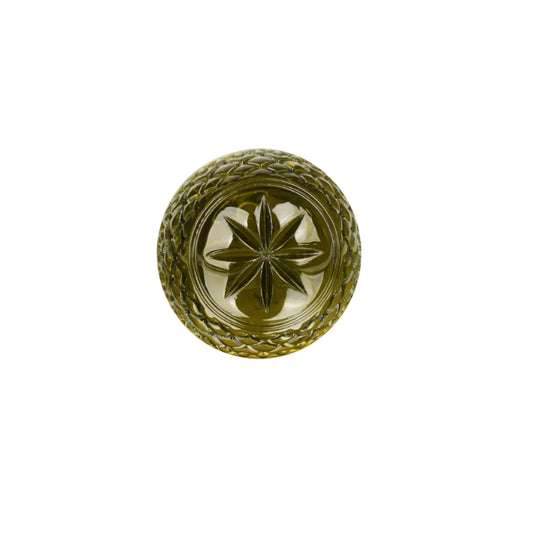 Etched Dome Ring Olive