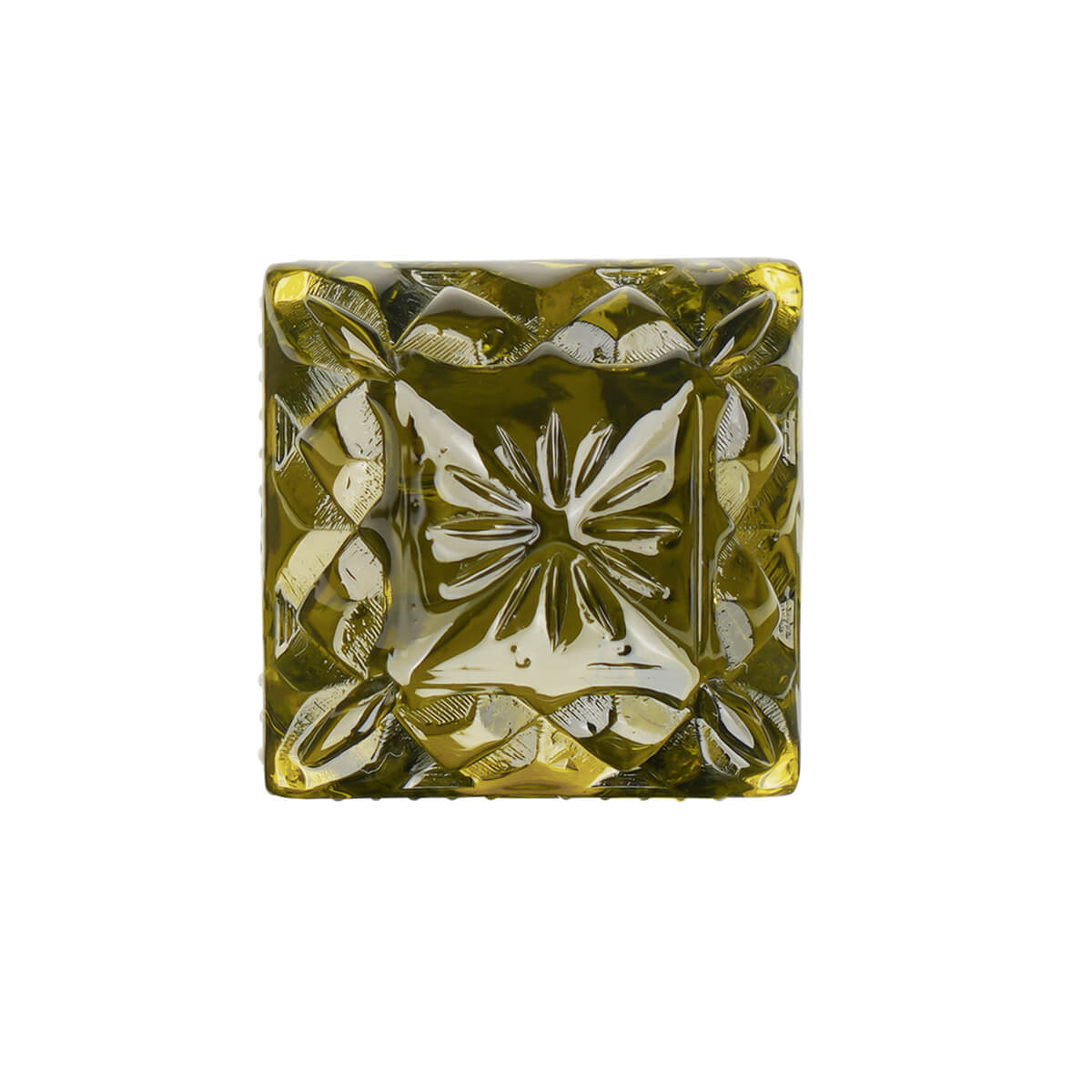 NEW IN Carved Square Ring Olive
