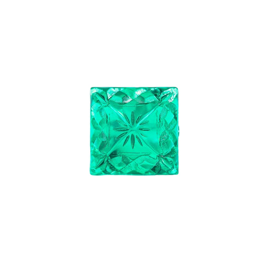 Carved Square Ring Turquoise