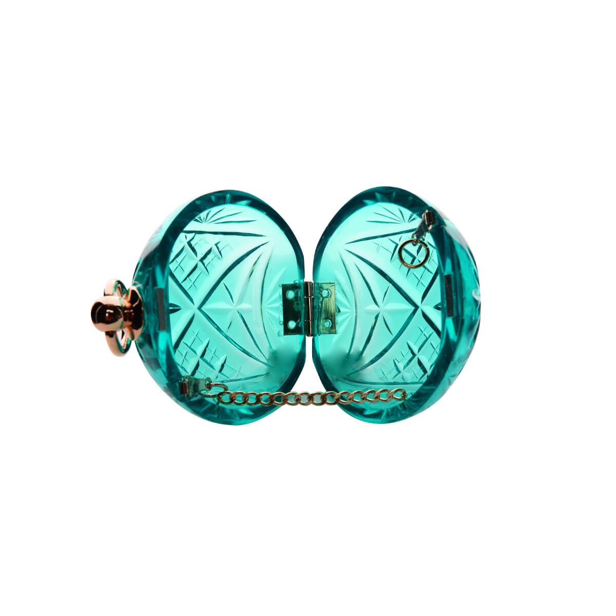 60% OFF Hand Carved Mini Clutch Turquoise