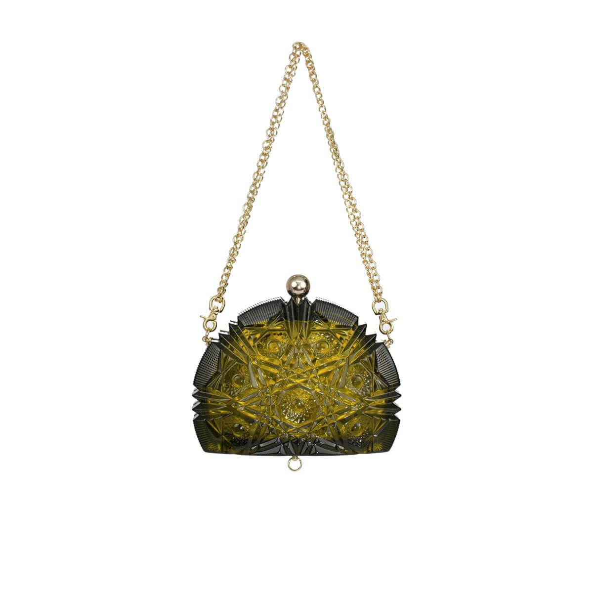 Edged Fan Clutch Olive