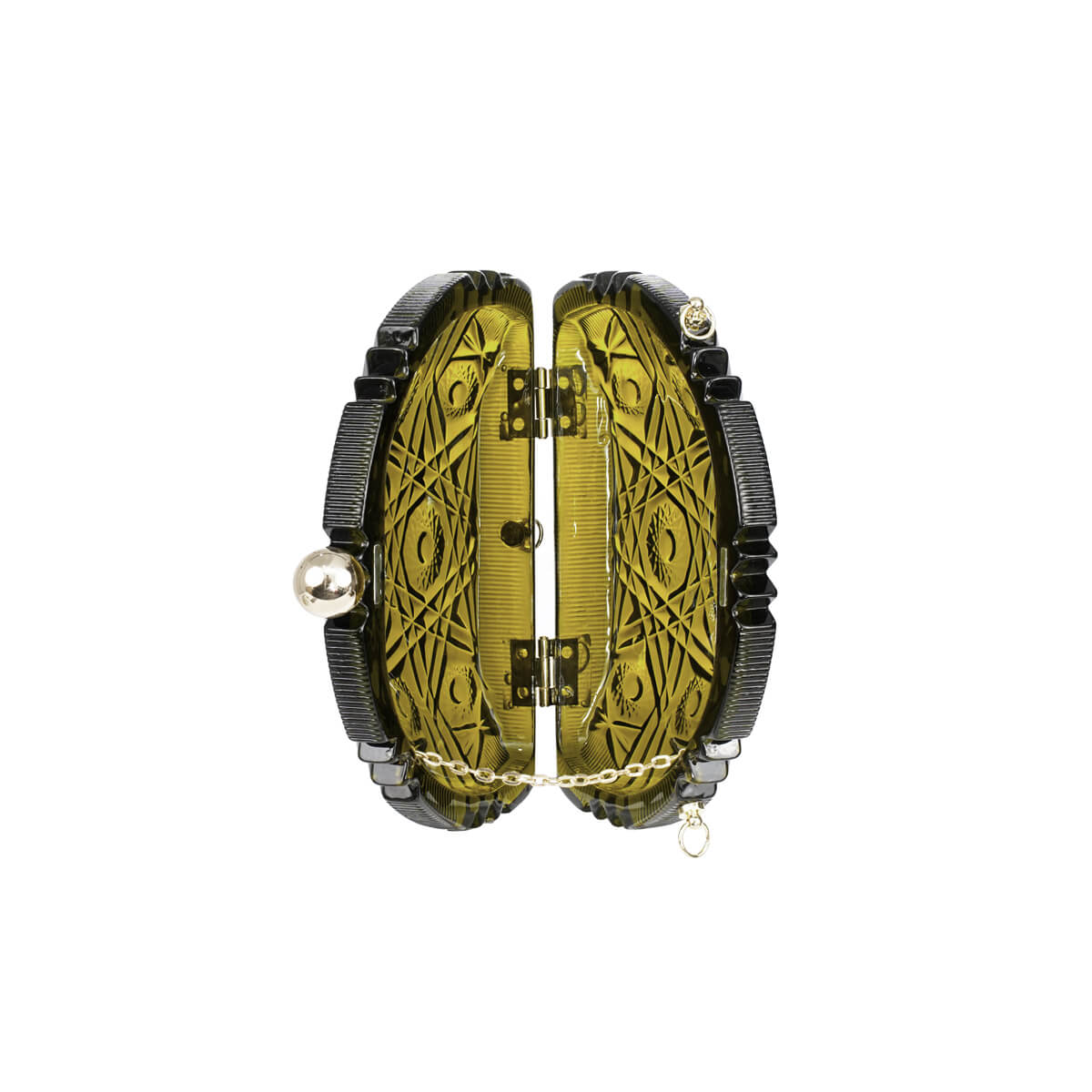 Edged Fan Clutch Olive