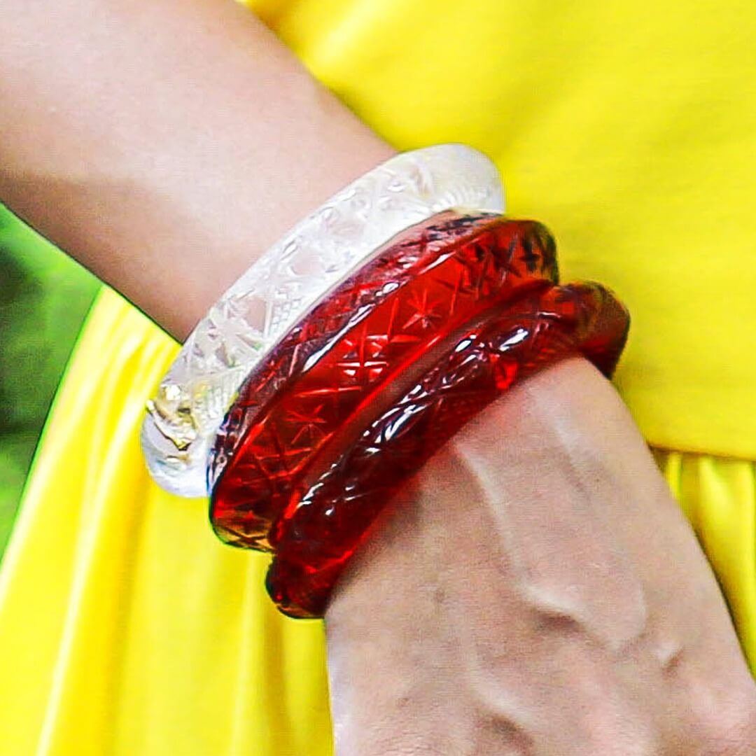 Etched Magnetic Cuff Burgundy