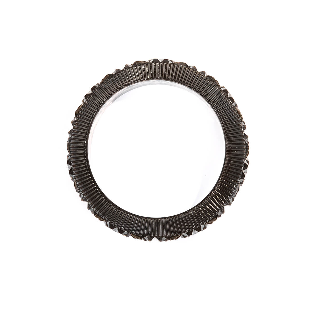 Faceted Bangle Dark Grey