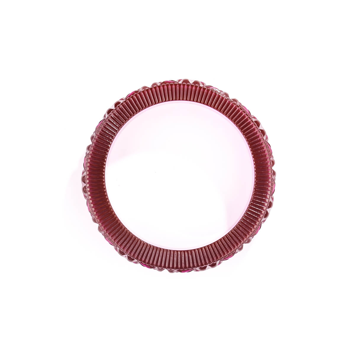 Faceted Bangle Deep Purple